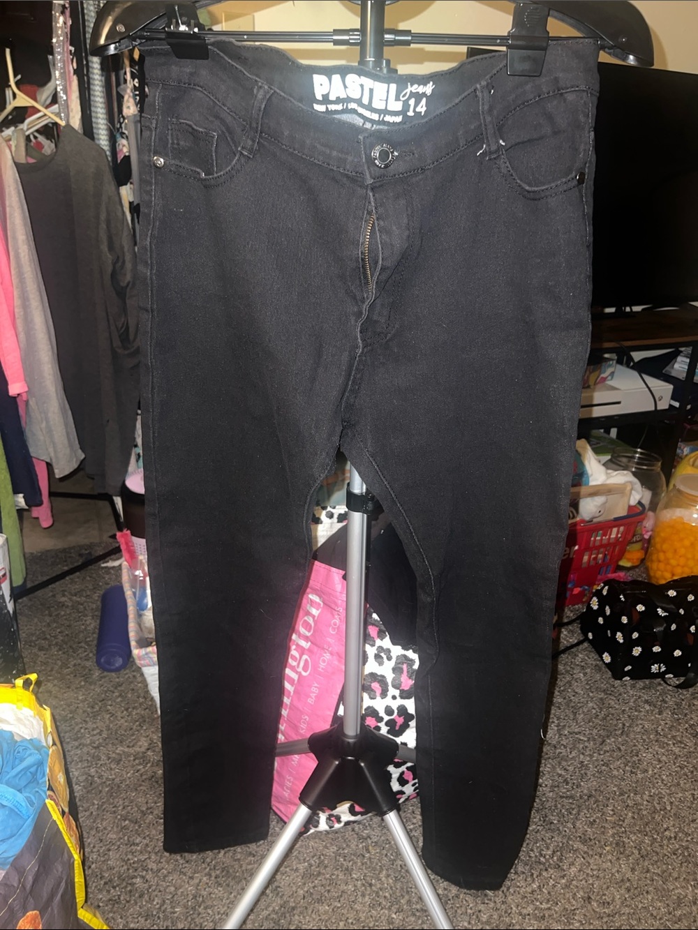 Pastels Black Skinny Jeans - Women's
